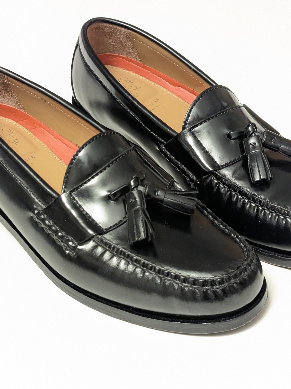 Cole Haan Pinch Grand OS Tassle Loafer Mens 8.5 M Black Leather Slip On Shoes